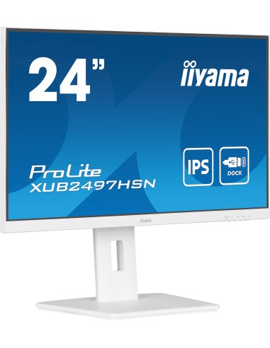 iiyama ProLite XUB2497HSN-W2 pantalla para PC 60,5 cm (23.8") 1920 x 1080 Pixeles Full HD LED Blanco