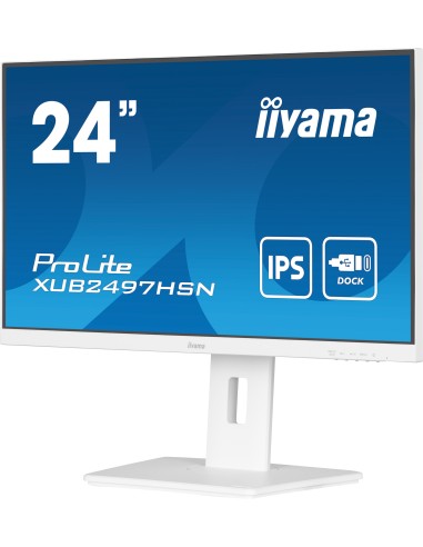 iiyama ProLite XUB2497HSN-W2 pantalla para PC 60,5 cm (23.8") 1920 x 1080 Pixeles Full HD LED Blanco