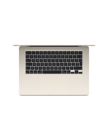 Apple MacBook Air Apple M M3 Portátil 38,9 cm (15.3") 16 GB 256 GB SSD Wi-Fi 6E (802.11ax) macOS Sequoia Beige