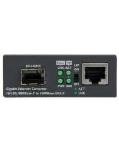 StarTech.com Conversor de Medios Ethernet Gigabit a Fibra con SFP abierto 2