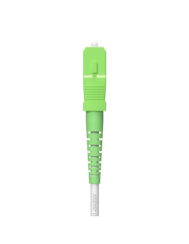 AISENS Cable Fibra Óptica Latiguillo G657A2 3.0 9 125 SMF Simplex CPR DCA LSZH, SC APC-SC APC, Blanco, 250 m
