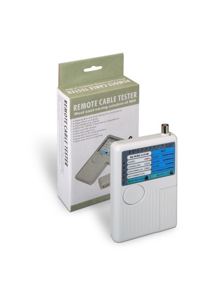 AISENS A142-0313 comprobador de cables de red Comprobador de cables UTP STP Gris