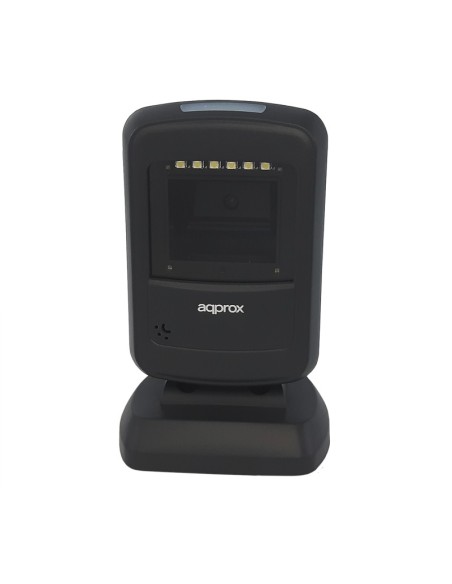 Approx appLS07DESK Lector de códigos de barras fijo 1D 2D CMOS Negro, Gris