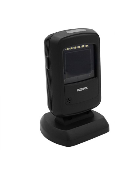 Approx appLS07DESK Lector de códigos de barras fijo 1D 2D CMOS Negro, Gris