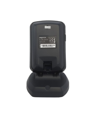 Approx appLS07DESK Lector de códigos de barras fijo 1D 2D CMOS Negro, Gris