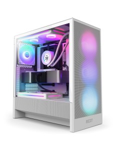 NZXT H5 Flow RGB Midi Tower Blanco 2