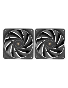 Mars Gaming MF-NCLX2 Carcasa del ordenador Ventilador 12 cm Negro 2 pieza(s)