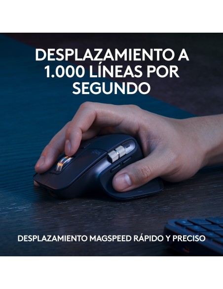 Logitech MX Keys S Combo teclado Ratón incluido Oficina RF Wireless + Bluetooth QWERTY Español Grafito