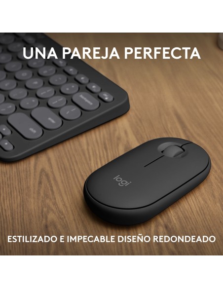 Logitech Pebble 2 Combo teclado Ratón incluido Universal RF Wireless + Bluetooth QWERTY Español Grafito