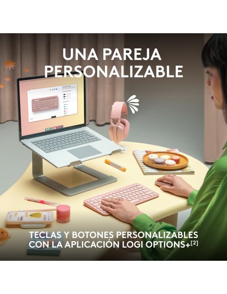 Logitech Pebble 2 Combo teclado Ratón incluido Universal RF Wireless + Bluetooth QWERTY Español Grafito