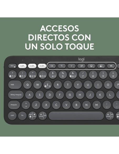 Logitech Pebble 2 Combo teclado Ratón incluido Universal RF Wireless + Bluetooth QWERTY Español Grafito