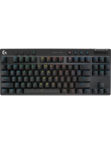 Logitech G PRO X TKL teclado Juego RF Wireless + Bluetooth QWERTY Internacional de EE.UU. Negro