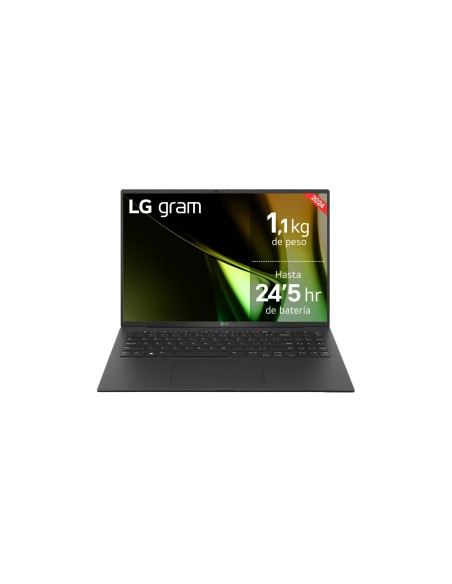 LG Gram 16ZD90S Intel Core Ultra 7 155H Portátil 40,6 cm (16") WQXGA 16 GB LPDDR5-SDRAM 512 GB SSD Wi-Fi 6E (802.11ax) Negro