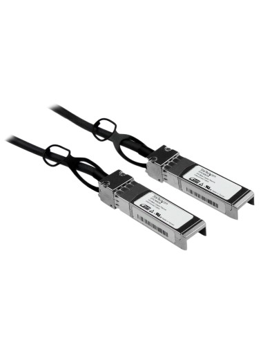 StarTech.com Cable de 3m Twinax Direct Attach SFP+ a SFP+ - 10G Compatible con Cisco SFP-H10GB-CU3M - DAC de Cobre SFP+ 10GbE -