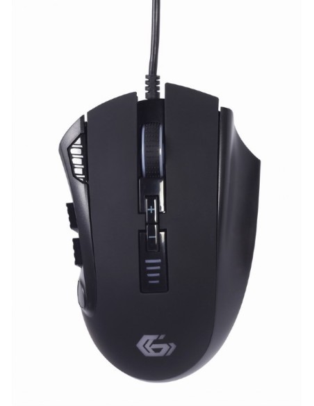 Gembird MUSG-RAGNAR-RX500 ratón Juego mano derecha USB tipo A 12000 DPI