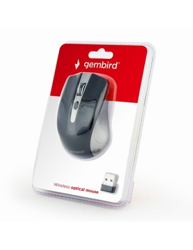 Gembird MUSW-4B-04-GB ratón Oficina Ambidextro RF inalámbrico Óptico 1600 DPI