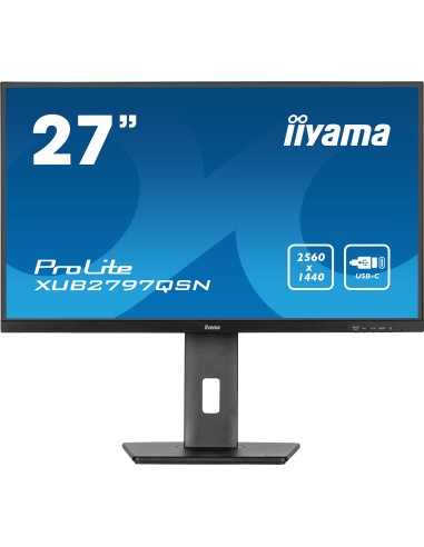 iiyama ProLite XUB2797QSN-B2 pantalla para PC 68,6 cm (27") 2560 x 1440 Pixeles 2K Ultra HD LED Negro