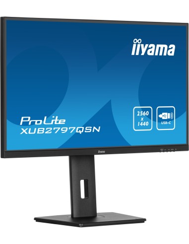 iiyama ProLite XUB2797QSN-B2 pantalla para PC 68,6 cm (27") 2560 x 1440 Pixeles 2K Ultra HD LED Negro