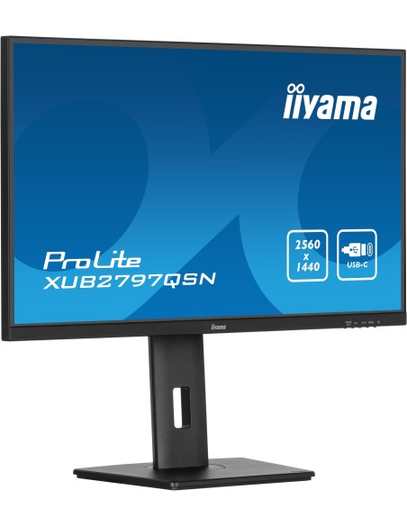 iiyama ProLite XUB2797QSN-B2 pantalla para PC 68,6 cm (27") 2560 x 1440 Pixeles 2K Ultra HD LED Negro