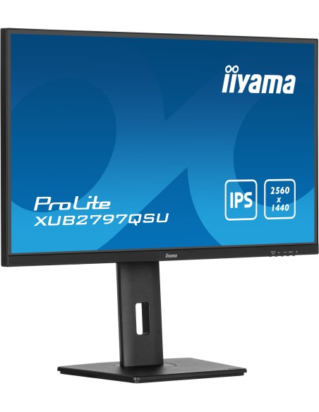 iiyama ProLite XUB2797QSU-B2 pantalla para PC 68,6 cm (27") 2560 x 1440 Pixeles 4K Ultra HD LED Negro