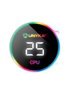 UNYKAch AquaStorm White 360 Procesador Kit de refrigeración líquida 12 cm Blanco 1 pieza(s) 2