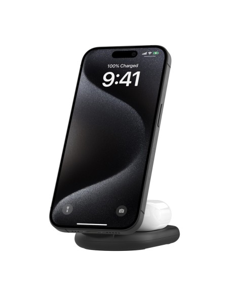 Belkin BoostCharge Auriculares, Smartphone Negro USB Cargador inalámbrico Carga rápida Interior