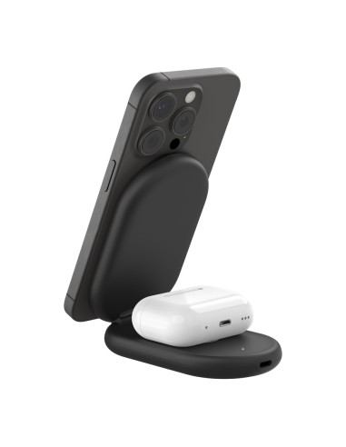 Belkin BoostCharge Auriculares, Smartphone Negro USB Cargador inalámbrico Carga rápida Interior