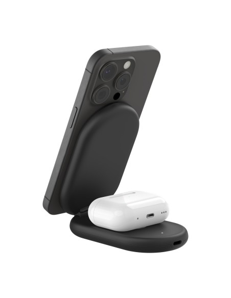 Belkin BoostCharge Auriculares, Smartphone Negro USB Cargador inalámbrico Carga rápida Interior