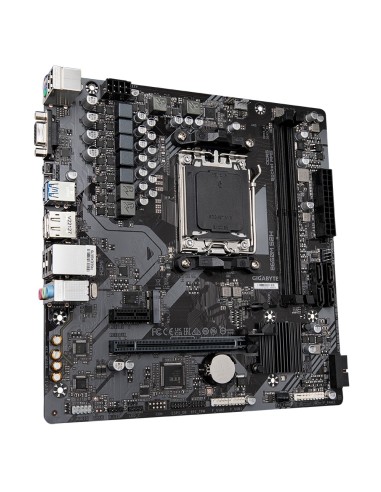 GIGABYTE B650M S2H Placa base - AMD Ryzen serie 9000, VRM de 5+2+2 fases, hasta 6400 MHz DDR5 (OC), 1xPCIe 4.0 M.2, LAN GbE,