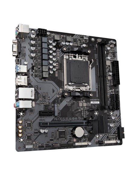GIGABYTE B650M S2H Placa base - AMD Ryzen serie 9000, VRM de 5+2+2 fases, hasta 6400 MHz DDR5 (OC), 1xPCIe 4.0 M.2, LAN GbE,