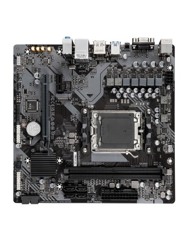 GIGABYTE B650M S2H Placa base - AMD Ryzen serie 9000, VRM de 5+2+2 fases, hasta 6400 MHz DDR5 (OC), 1xPCIe 4.0 M.2, LAN GbE,
