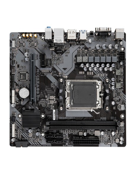 GIGABYTE B650M S2H Placa base - AMD Ryzen serie 9000, VRM de 5+2+2 fases, hasta 6400 MHz DDR5 (OC), 1xPCIe 4.0 M.2, LAN GbE,