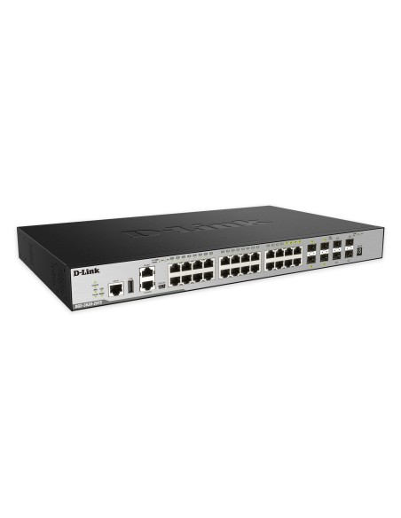 D-Link DGS-3630-28TC switch Gestionado L3 Gigabit Ethernet (10 100 1000) 1U Negro