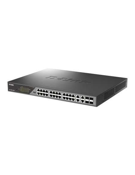 D-Link DSS-200G-28MPP switch Gestionado L2 Gigabit Ethernet (10 100 1000) Energía sobre Ethernet (PoE) 1U Gris