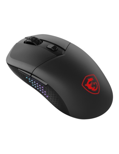 MSI VERSA 300 ELITE WIRELESS ratón Juego mano derecha RF Wireless + Bluetooth + USB Type-C Óptico 26000 DPI