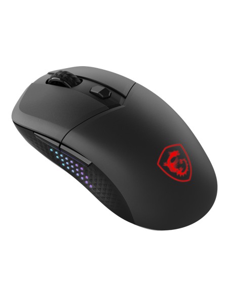 MSI VERSA 300 ELITE WIRELESS ratón Juego mano derecha RF Wireless + Bluetooth + USB Type-C Óptico 26000 DPI