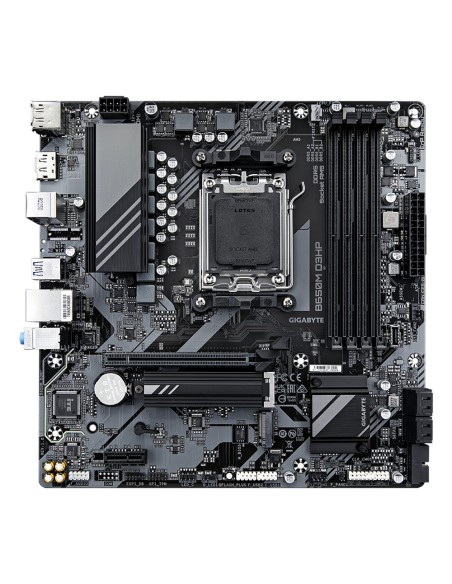 GIGABYTE B650M D3HP Placa base - AMD Ryzen serie 9000, VRM de 5+2+2 fases, hasta 7600 MHz DDR5 (OC), 2xPCIe 4.0 M.2, LAN 2,5 GIGABYTE B650M D3HP Placa base - AMD Ryzen serie 9000, VRM de 5+2+2 fases, hasta 7600 MHz DDR5 (OC), 2xPCIe 4.0 M.2, LAN 2,5
