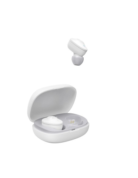 Hama Freedom Buddy Auriculares True Wireless Stereo (TWS) Dentro de oído Llamadas Música Bluetooth Gris claro, Blanco