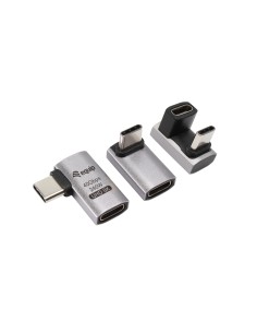 Equip 133478 cambiador de género para cable USB C Negro, Gris