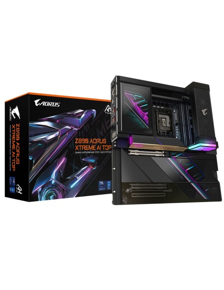 GIGABYTE Z890 AORUS XTREME AI TOP Placa Base - Compatible con CPUs Intel Core Ultra (Serie 2), VRM de 22+1+2 fases, hasta