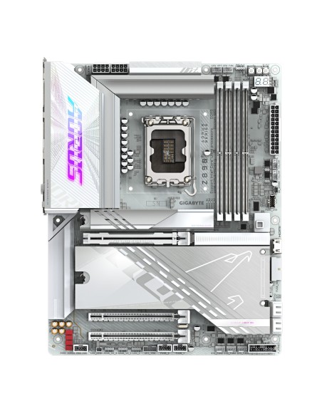 GIGABYTE Placa base Z890 AORUS PRO ICE - Compatible con CPUs Intel Core Ultra (Serie 2), VRM de 16+1+2 fases, hasta 9500MHz