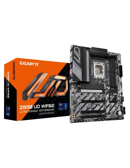 GIGABYTE Placa base Z890 UD WIFI6E - Compatible con CPUs Intel Core Ultra (Serie 2), VRM de 12+1+2 fases, hasta 8800MHz DDR5 GIGABYTE Placa base Z890 UD WIFI6E - Compatible con CPUs Intel Core Ultra (Serie 2), VRM de 12+1+2 fases, hasta 8800MHz DDR5