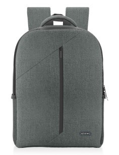 AISENS Mochila premium para portátil 15.6, Gris