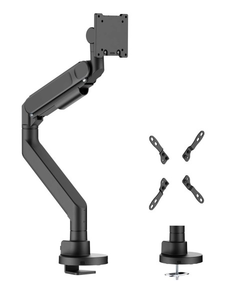 AISENS Soporte de mesa pro contrapeso giratorio e inclinable para monitor TV 27kg (3 pivotes, 1 brazo) de 24-57, Negro AISENS Soporte de mesa pro contrapeso giratorio e inclinable para monitor TV 27kg (3 pivotes, 1 brazo) de 24-57, Negro