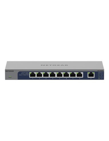 NETGEAR GS108MX-100EUS switch No administrado L2 Gigabit Ethernet (10 100 1000) Montaje en pared escritorio