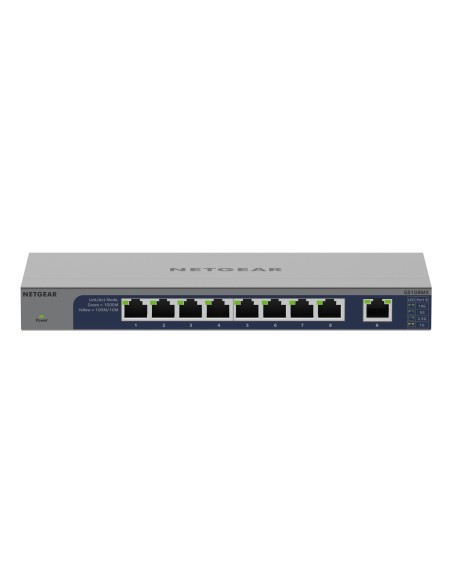 NETGEAR GS108MX-100EUS switch No administrado L2 Gigabit Ethernet (10 100 1000) Montaje en pared escritorio