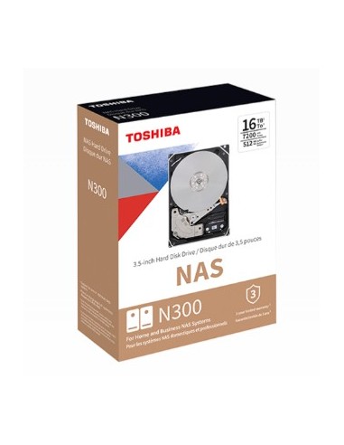 Toshiba N300 disco duro interno 10 TB 7200 RPM 512 MB 3.5" SATA