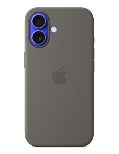 Apple Funda de silicona con MagSafe para el iPhone 16 - Gris piedra