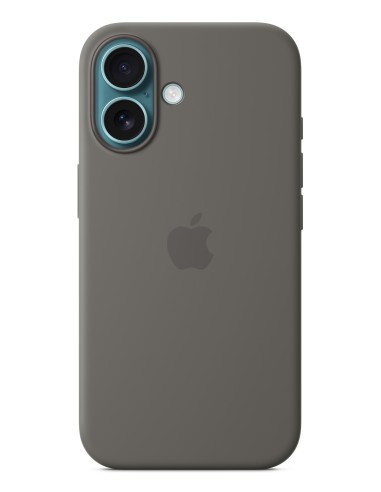 Apple Funda de silicona con MagSafe para el iPhone 16 - Gris piedra