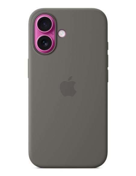 Apple Funda de silicona con MagSafe para el iPhone 16 - Gris piedra